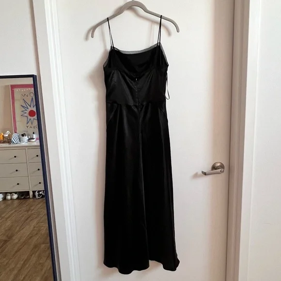 Vince Sheer-Paneled Slip Dress Slip Dress - 0 - Picture 5 of 6